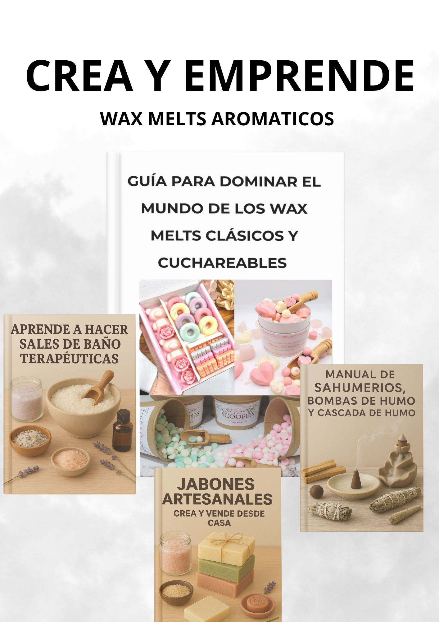 Taller (Manual + videos) Paso a paso para crear Wax Melts + Bonos de regalo